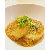 大豆ミートのあんかけ有機大根